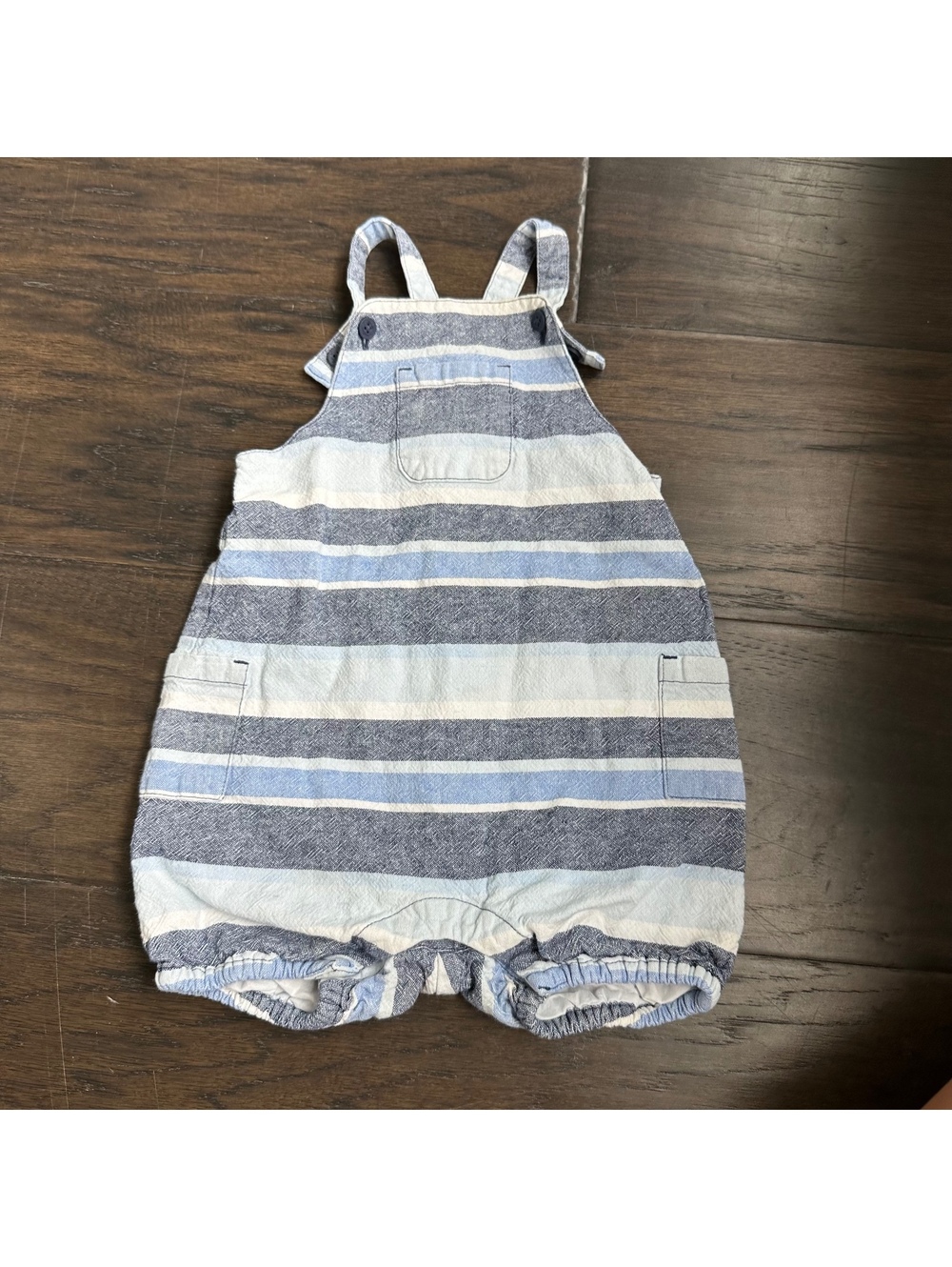 Janie and Jack Stripes boy roper bubble Size 12-18M